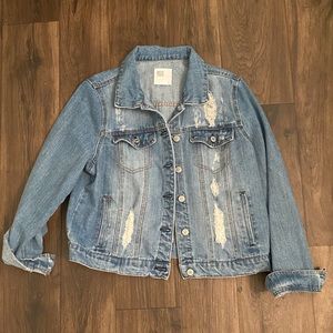 Distressed Denim Jacket